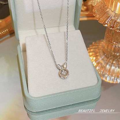 South Korea Hot-selling Accessories Niche Collarbone Chain Super Fairy All-match Pendant Light Luxury Necklace Chain New Style Titanium Steel Necklace Jewelry for Women
