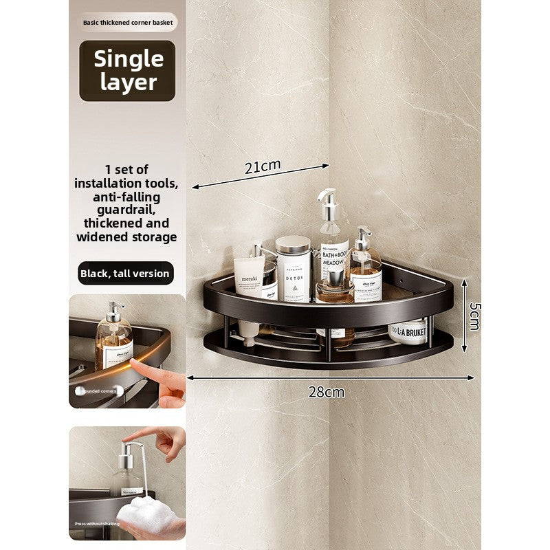 Space Aluminum Corner Storage Rack for Bathroom