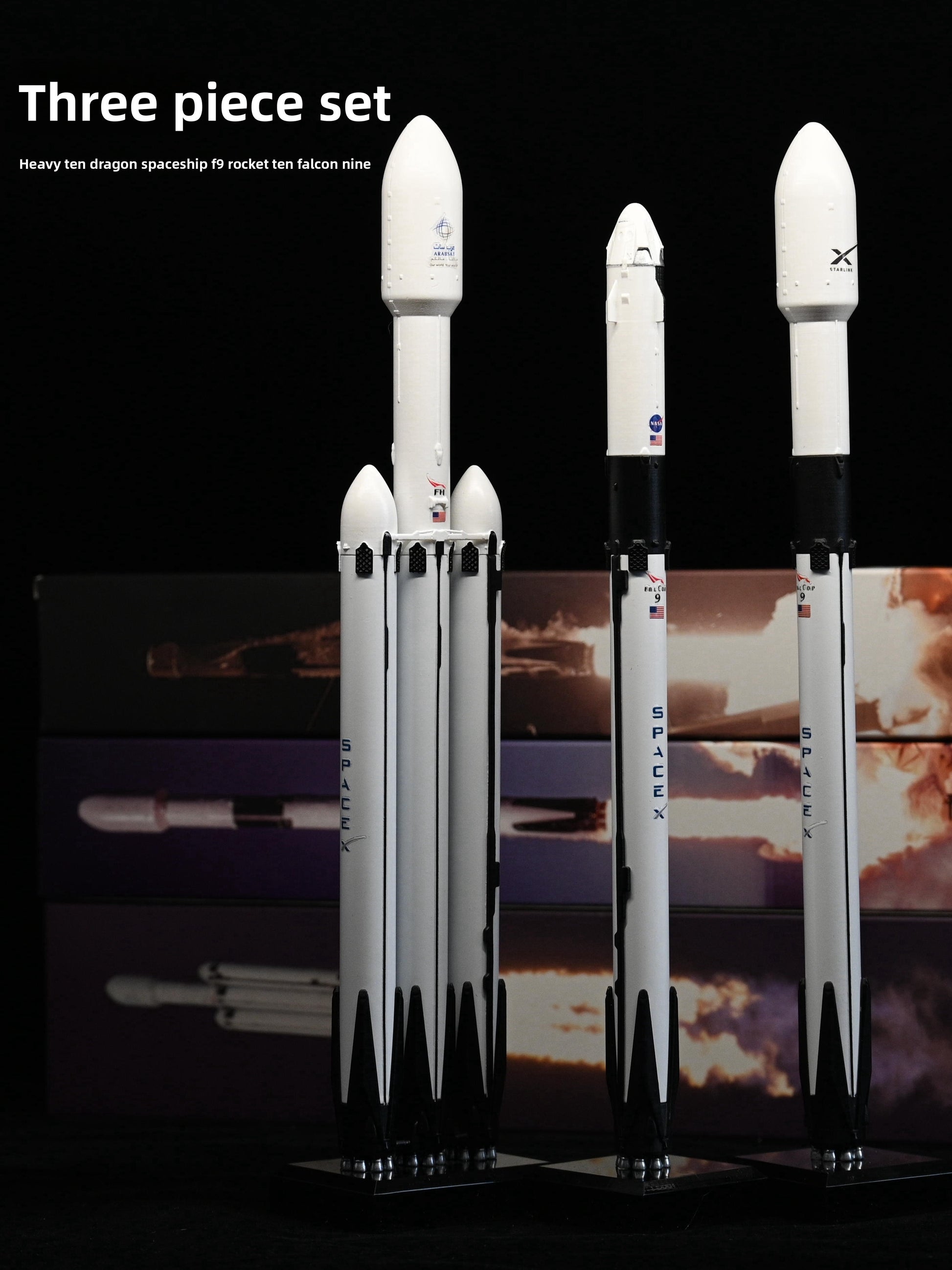 SpaceX Falcon Rocket Model Collection