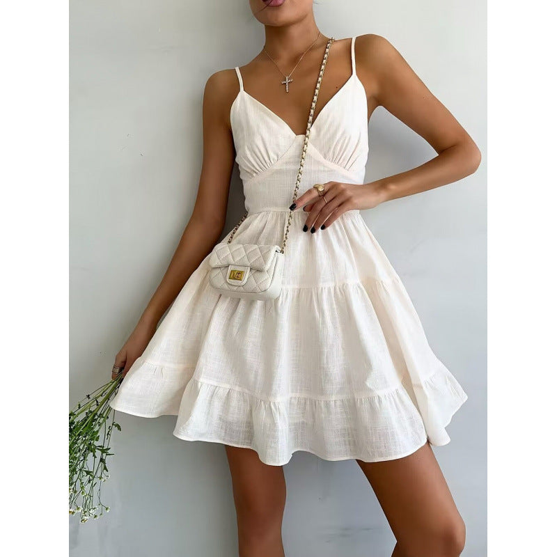 Spaghetti Strap Cotton Dress