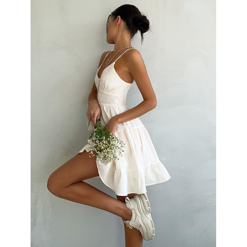 Spaghetti Strap Cotton Dress