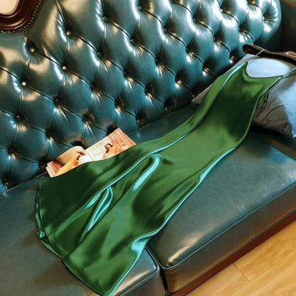 Spaghetti Strap Satin Dress