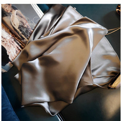Spaghetti Strap Satin Dress