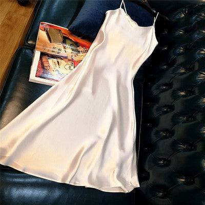 Spaghetti Strap Satin Dress