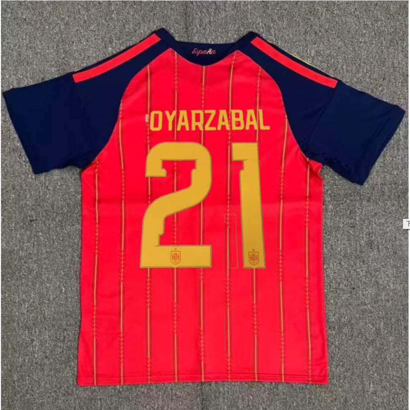 Spain Football Jersey Player Edition