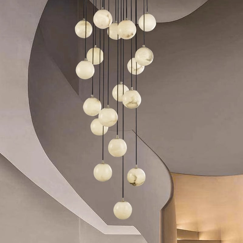 Spanish Marble Chandelier Modern Minimalist Hanging Light