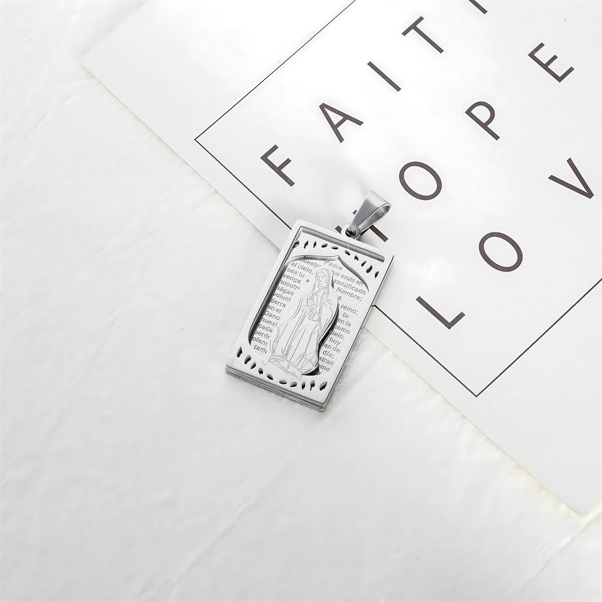 Spanish Square Pendant Necklace