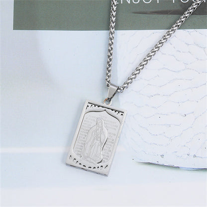 Spanish Square Pendant Necklace