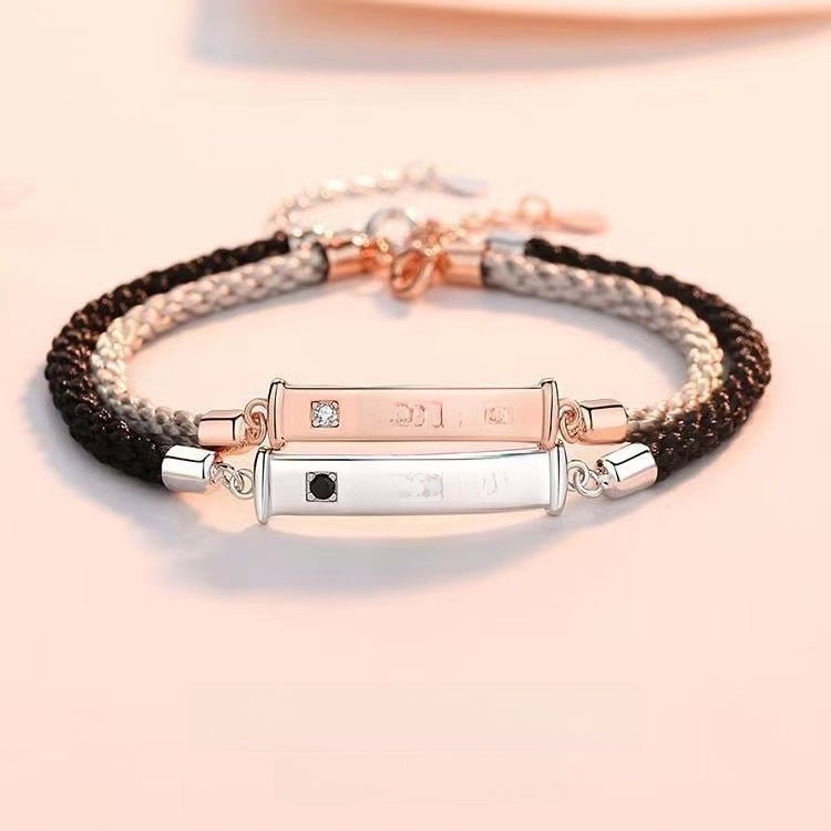 Spanish Te Amo Couple Woven Bracelet