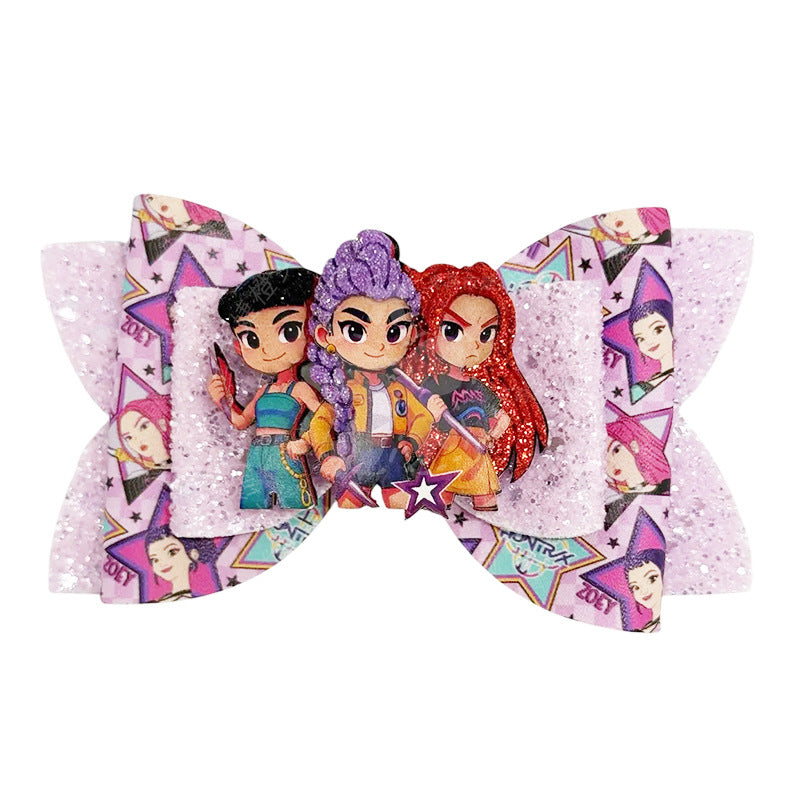Sparkling Bow Hair Clip for Girls