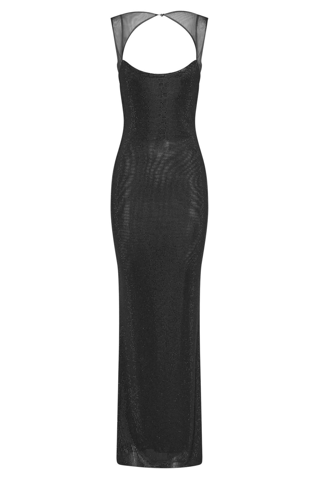 Sparkling Crystal Bodycon Long Dress