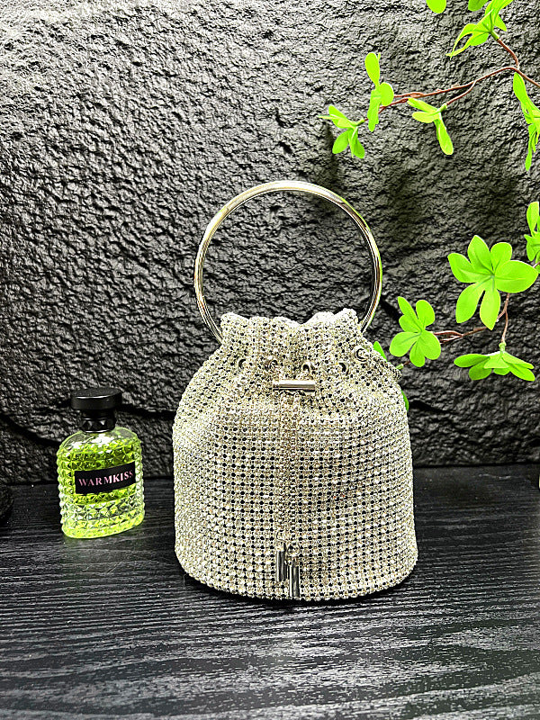 Sparkling Diamond Bucket Bag