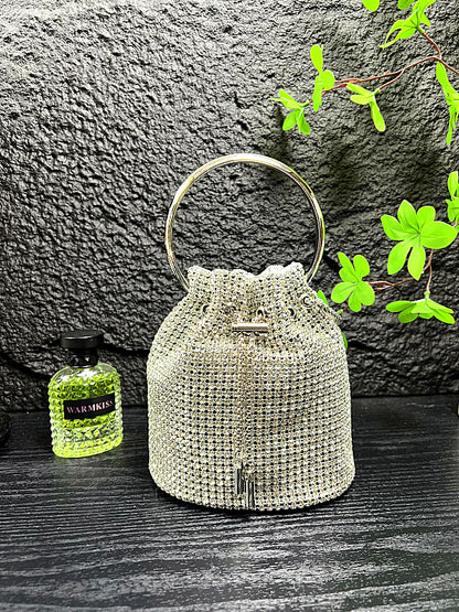 Sparkling Diamond Bucket Bag
