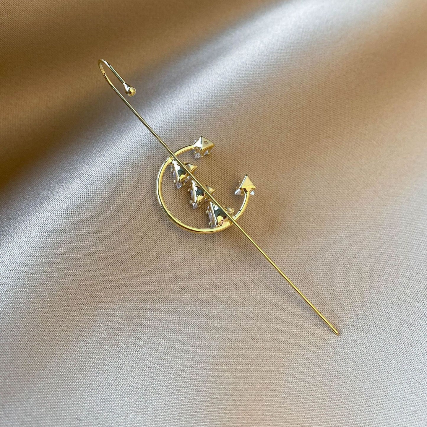Sparkling rhinestone earrings