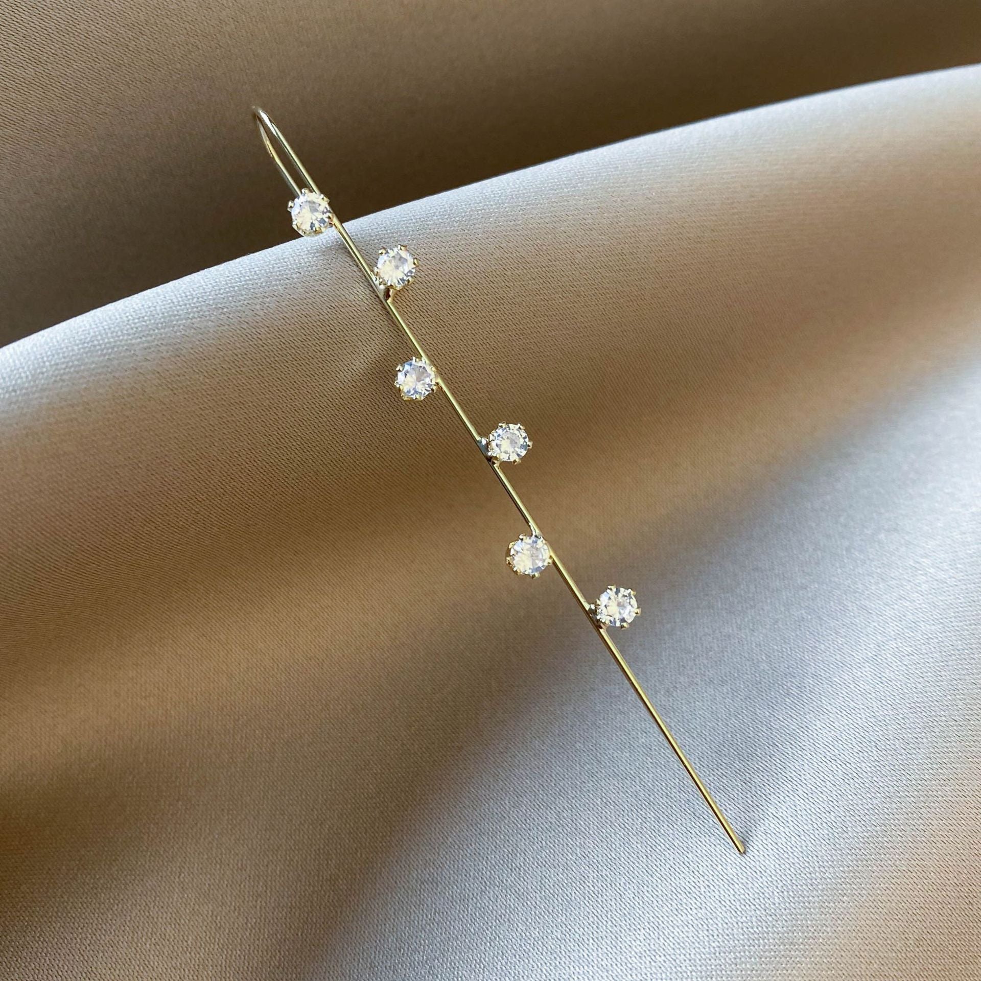 Sparkling rhinestone earrings