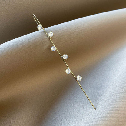 Sparkling rhinestone earrings