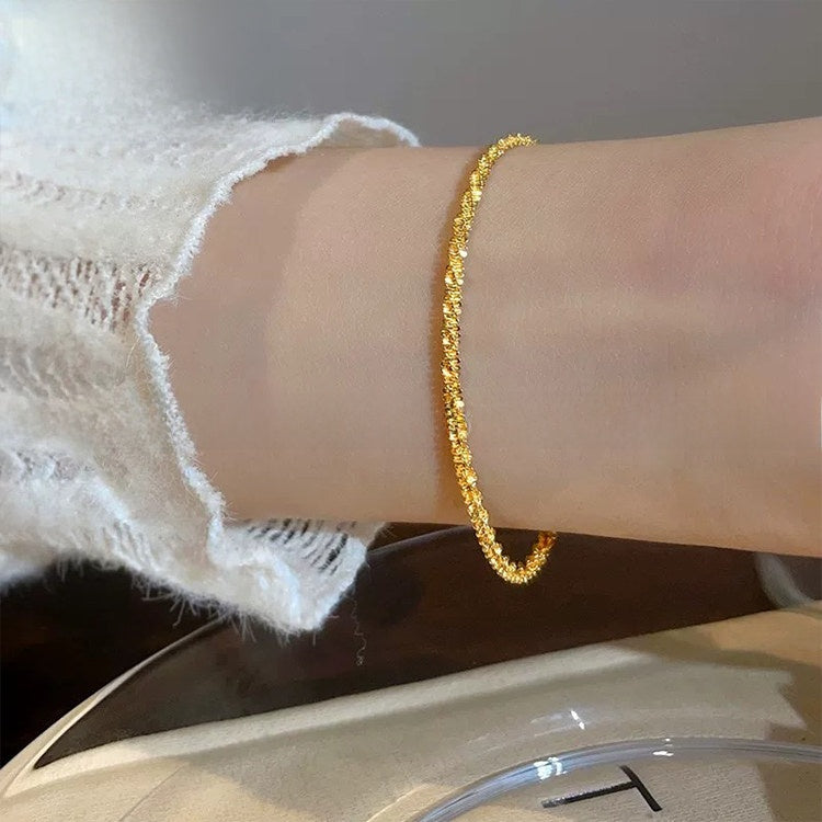 Sparkling Starry Silver Plated Bracelet