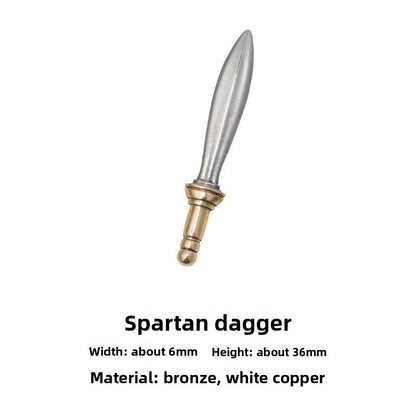 Spartan Warrior Metal Figurine with Detachable Parts