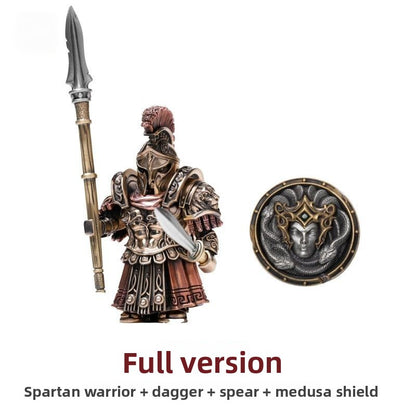 Spartan Warrior Metal Figurine with Detachable Parts