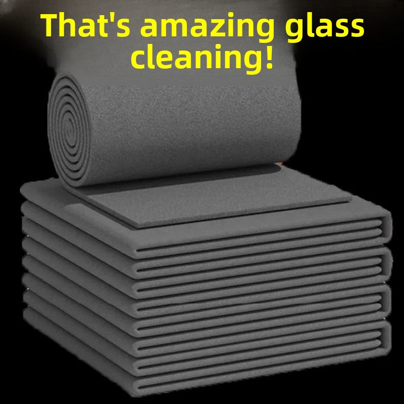 Special rag for wiping glass