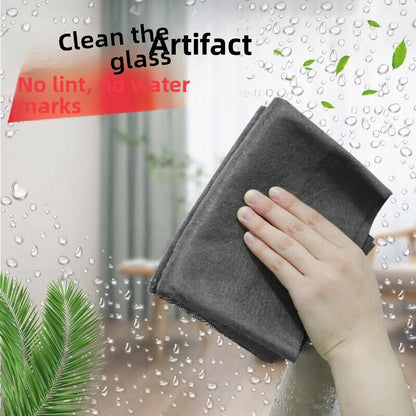 Special rag for wiping glass