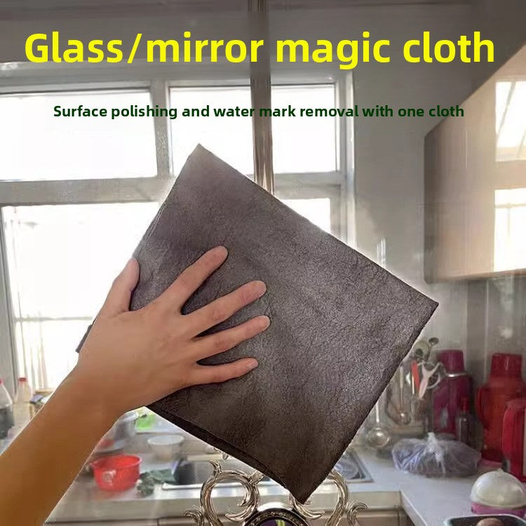 Special rag for wiping glass