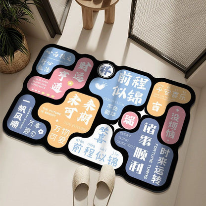Special-Shaped Diatomite Bathroom Mat Anti-Slip Absorbent