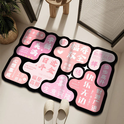 Special-Shaped Diatomite Bathroom Mat Anti-Slip Absorbent