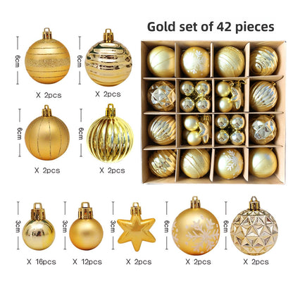 Spherical Christmas decorations Christmas tree