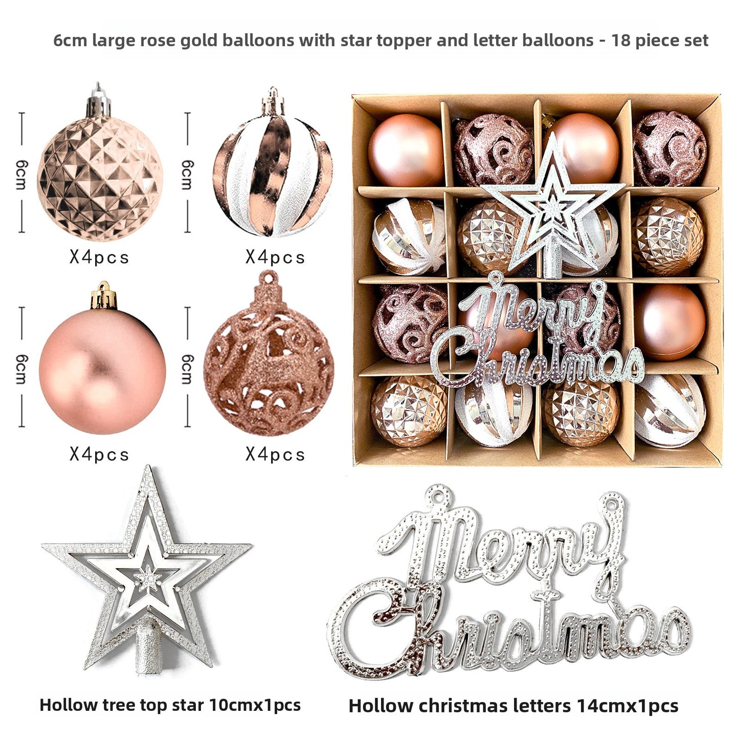 Spherical Christmas decorations Christmas tree