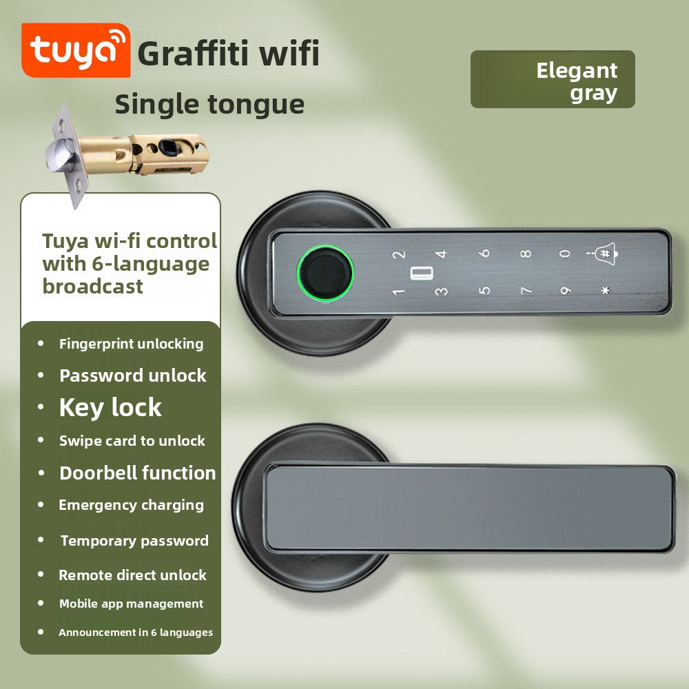 Spherical fingerprint smart lock