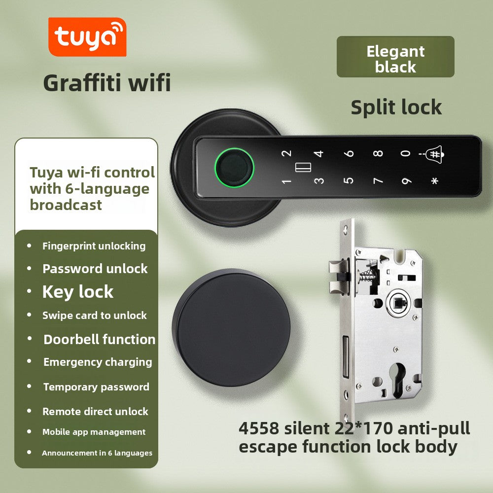 Spherical fingerprint smart lock