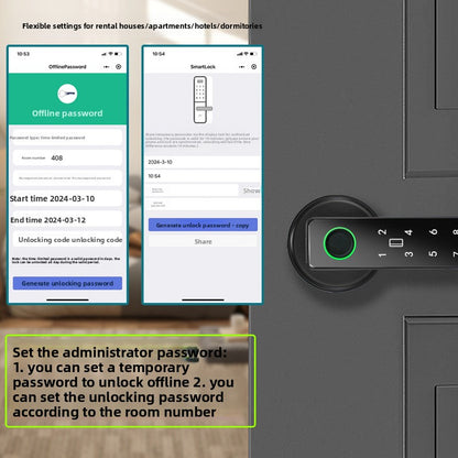 Spherical fingerprint smart lock