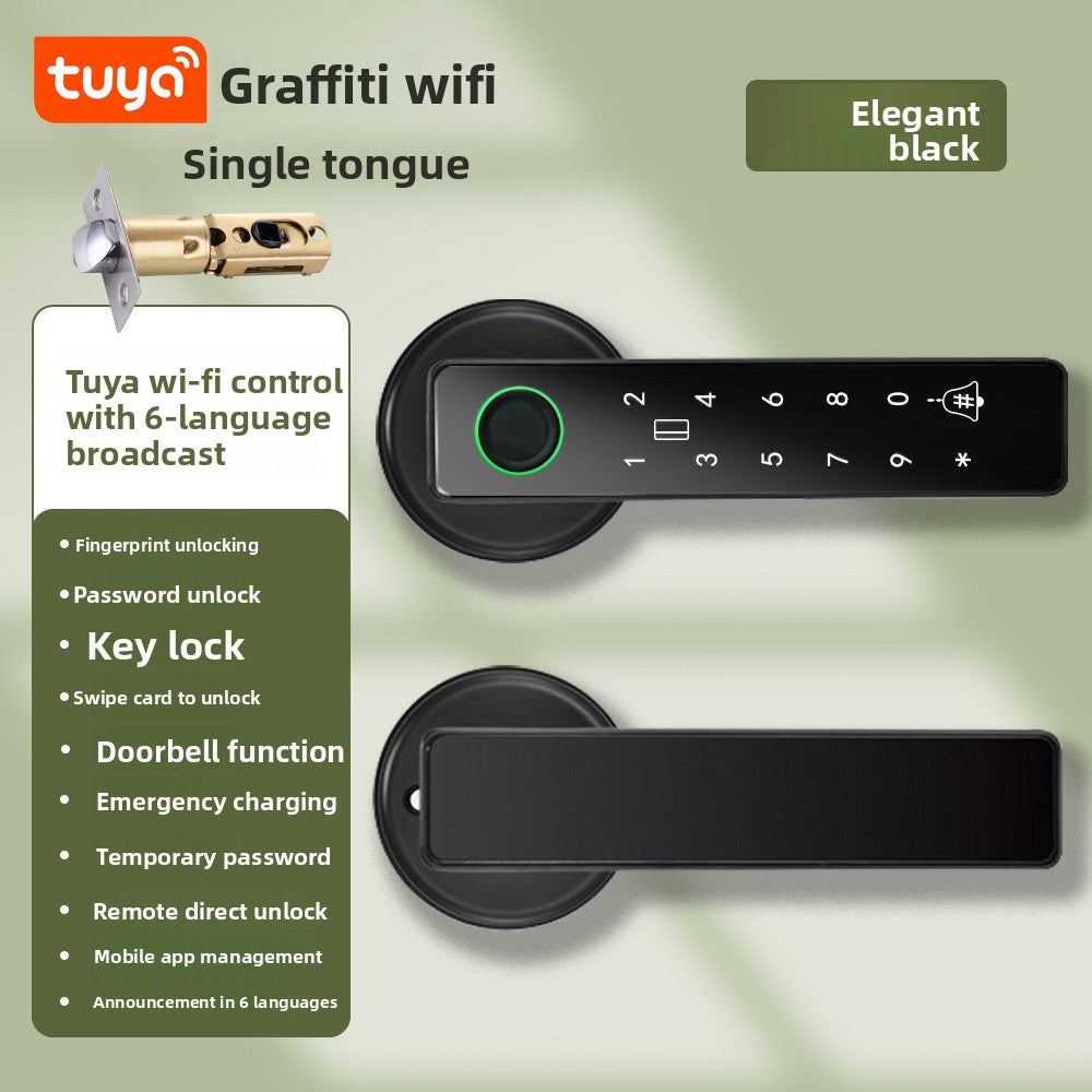 Spherical fingerprint smart lock