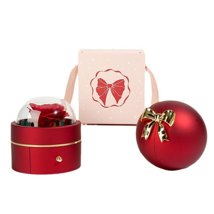 Spherical necklace box