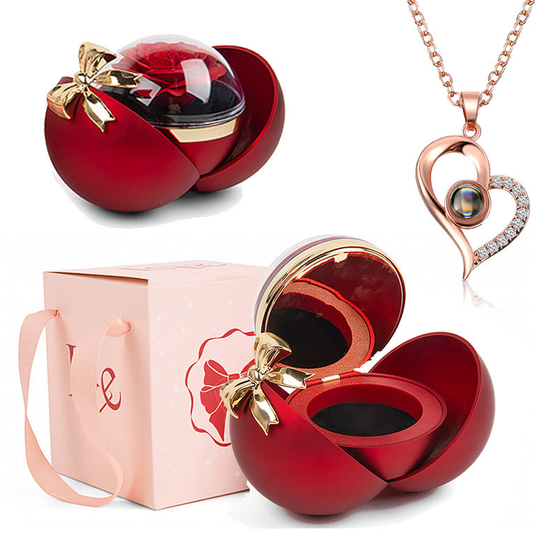 Spherical necklace box