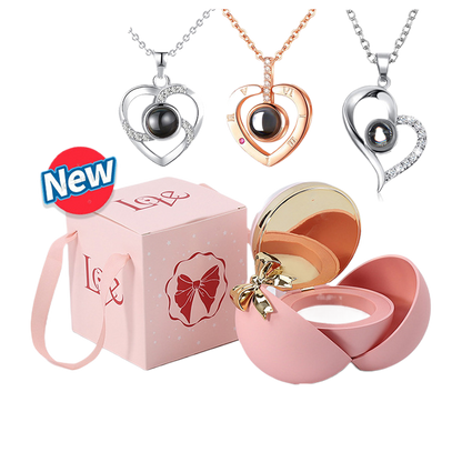 Spherical necklace box