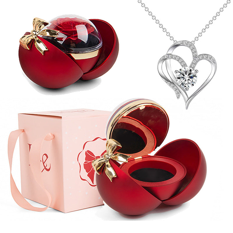 Spherical necklace box