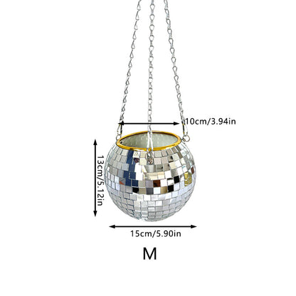 Spherical plastic suspended flowerpots