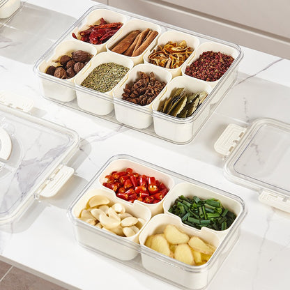 Spice compartment organizer