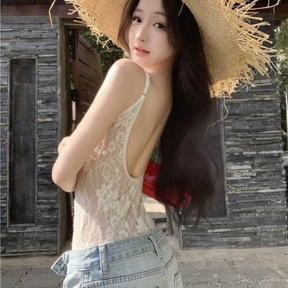 Spicy girl style halter top women's one-piece dress
