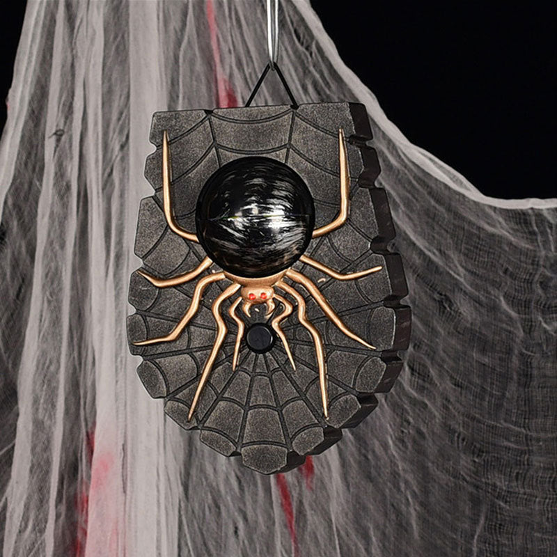 Spider-lit doorbell