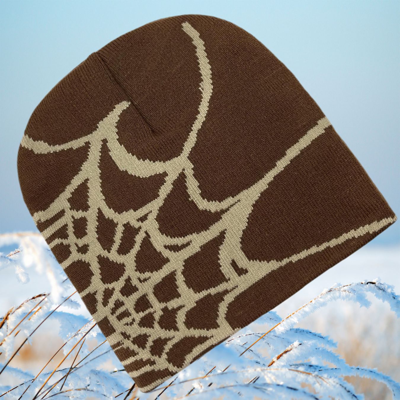 spider mesh jacquard hat