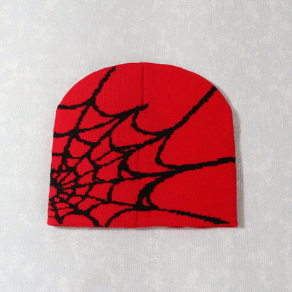 Spider Web Knitted Hat