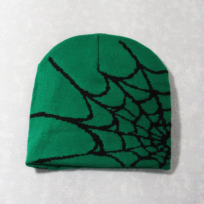 Spider Web Knitted Hat