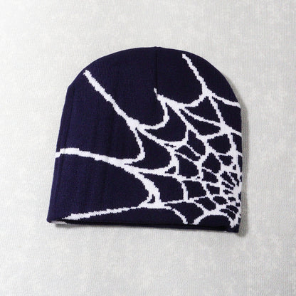 Spider Web Knitted Hat
