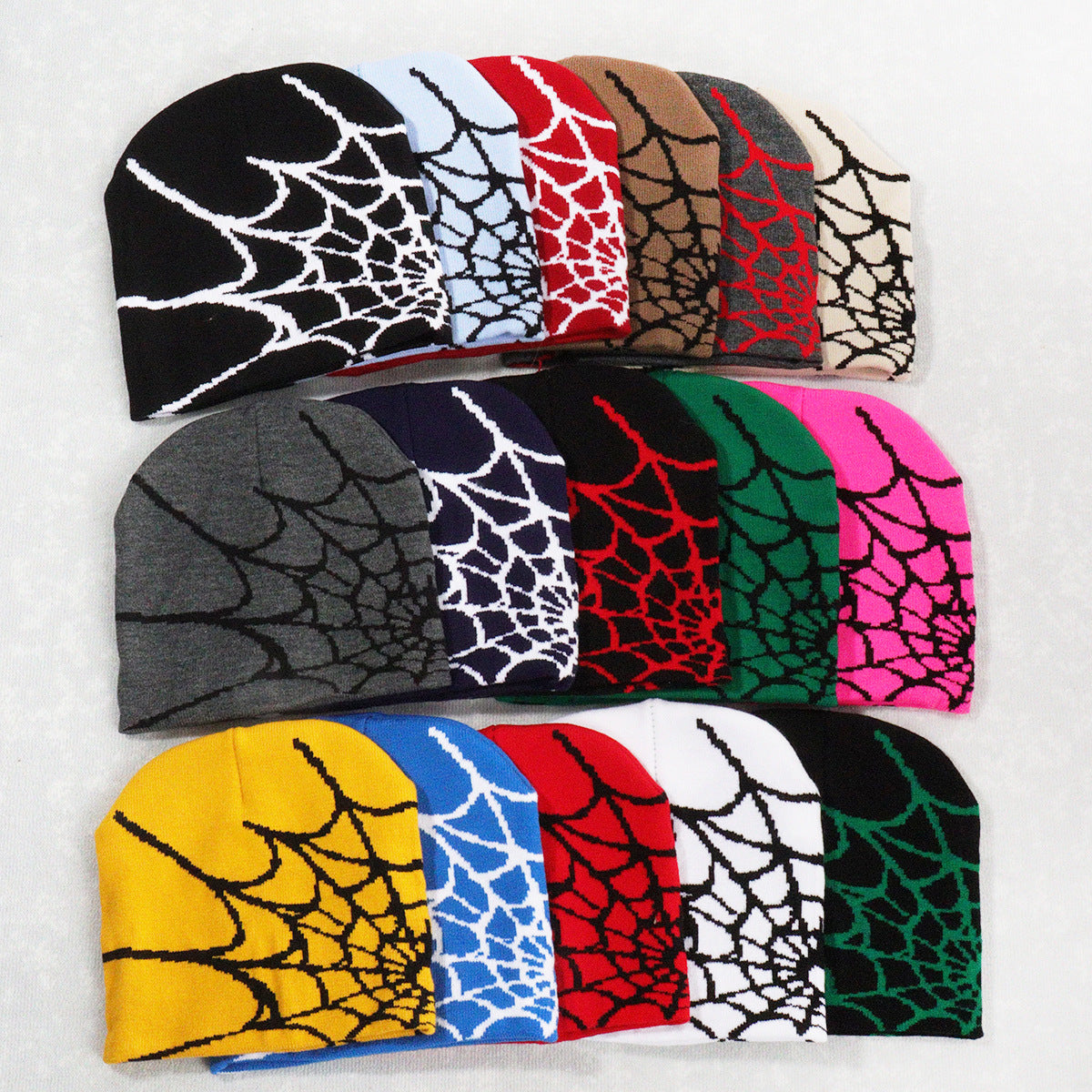 Spider Web Knitted Hat