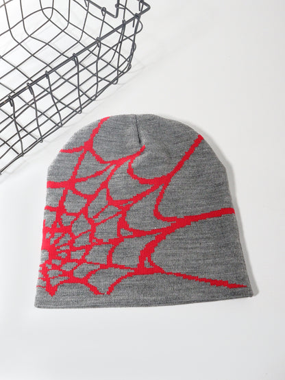 Spider Web Knitted Hat