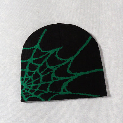 Spider Web Knitted Hat