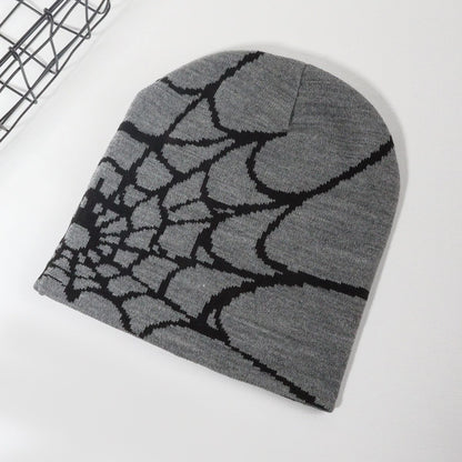 Spider Web Knitted Hat